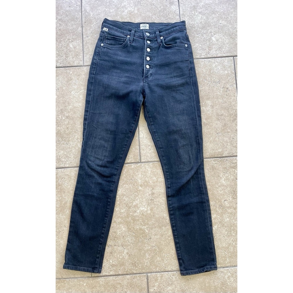 Citizens of Humanity Olivia High Rise Slim Ankle Jeans Womens Black Sz 26